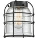 Franklin Restoration Bell Cage 1 Light 6 inch Matte Black Mini Pendant Ceiling Light in Incandescent, Seedy, Franklin Restoration